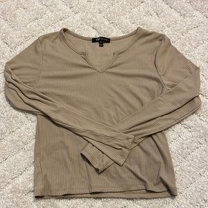 brown long sleeve